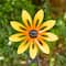 Glitzhome® 44" Metal Flower Wind Spinner Garden Stake